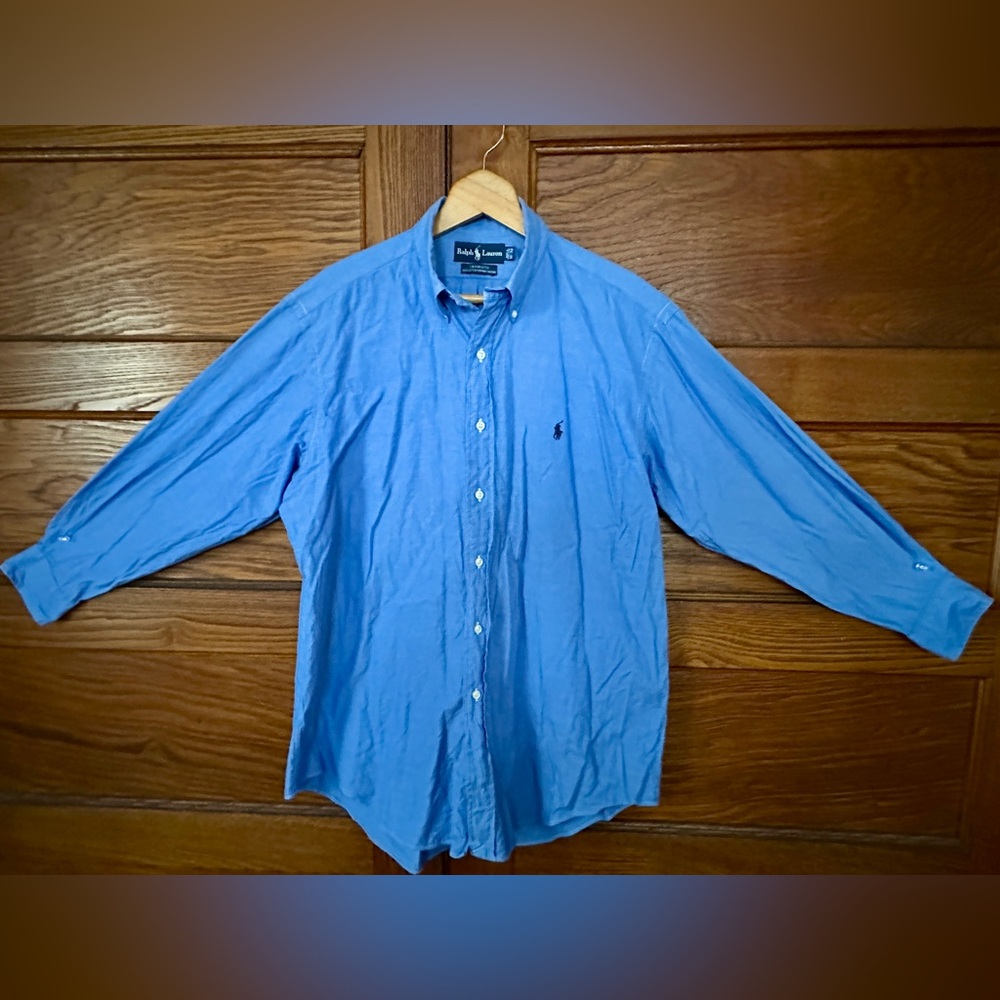 Ralph Lauren Men's Blue Dress Shirt